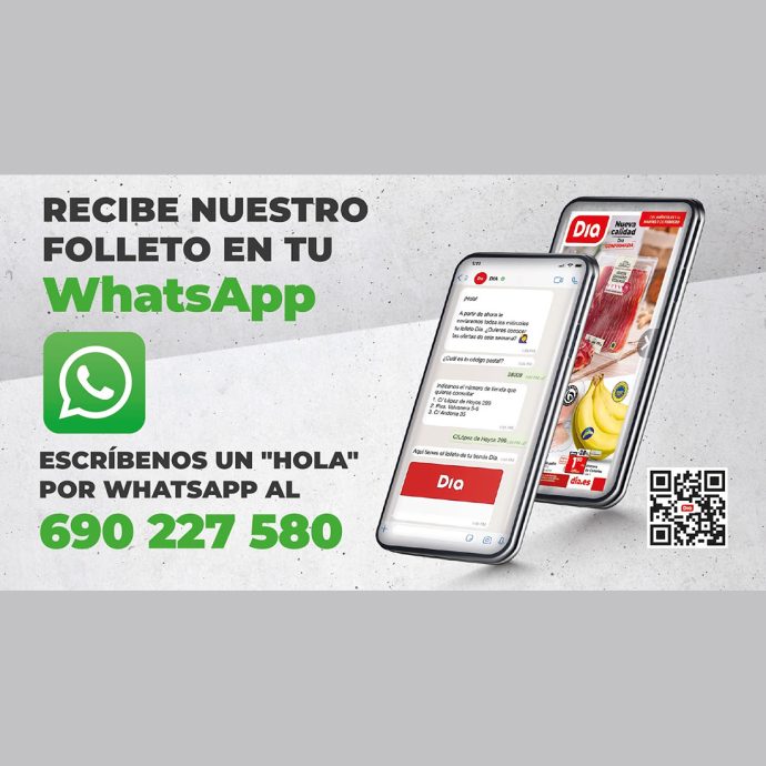 Dia sigue apostando por la digitalización con el lanzamiento de su folleto por WhatsApp