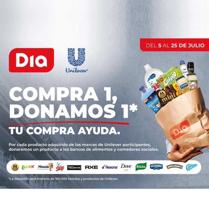 Unilever y Dia donan productos solidarios Unilever y Dia donan productos solidarios