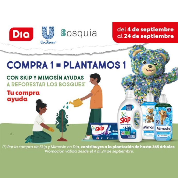 Dia se une al proyecto de reforestación impulsado por Unilever y Bosquia.